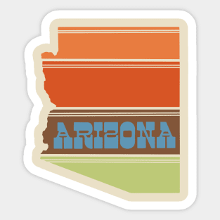 Arizona (70s Groovy) Sticker